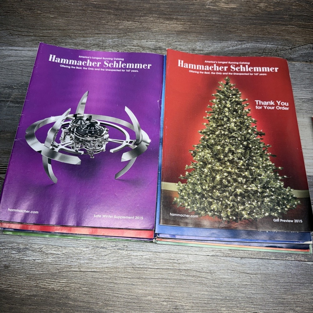 Hammacher Schlemmer Catalogs Lot Of 16 2015 Toys Gifts Mail Order - Picture 8 of 16
